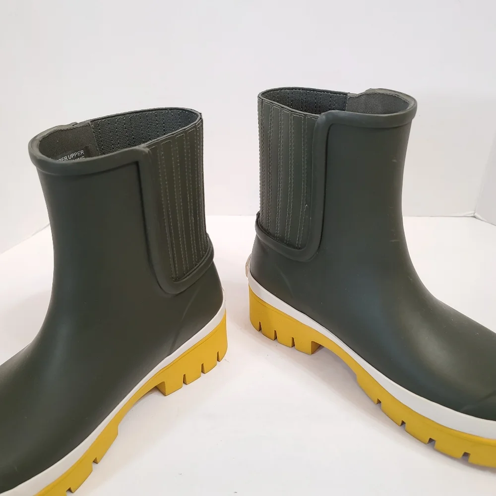Tory Burch | Foul Weather Colorblock Lug Sole Boots in Leccio Size 7